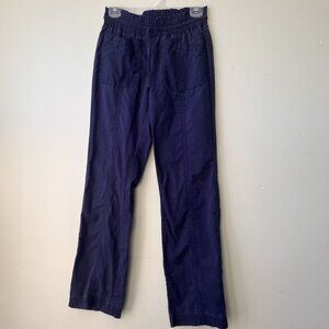 Koi Womens‎ Navy Blue Elastic Waist Pants XS